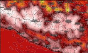 estado mapa de temperatura