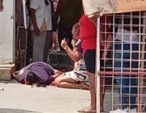 roja la victima