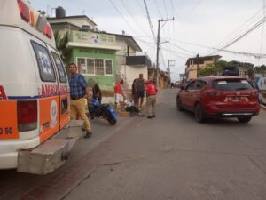 ROJA LA MOTOCICLETA QUE LLEVABAN