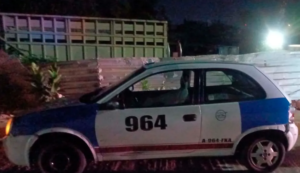 roja el taxi azul