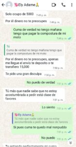 ROJA EL INTENTO DE ESTAFA