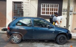 roja El coche que conducía