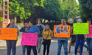 roja la manifestacion