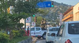 roja presencia policial