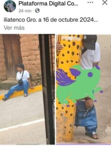 ILIATENCO PERSONA ORINANDO EN LA CALLE