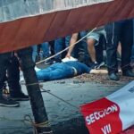 Cae estructura en plantón de CNTE en Chiapas; 2 muertos y 2 heridos