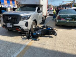 ROJA LA MOTO ATROPELLADA
