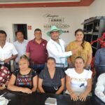 Edgar Enrique Valdez López se reúnen con maestros de Ometepec