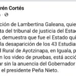 Lambertina no actuó sin el aval de Aguirre, dice dirigente social