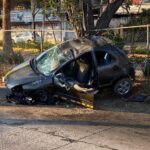 Tres lesionados al volcar en el boulevar de Chilpancingo