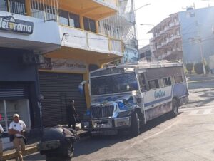 roja la unidad baleada
