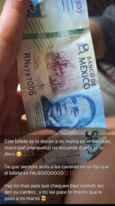 OME LOS BILLETES FALSOS