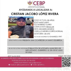 roja Cristian Jacobo López Rivera