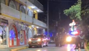 roja la camioneta baleada
