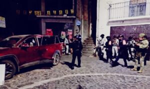 roja Movilización policial