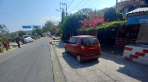 roja el vehiculo