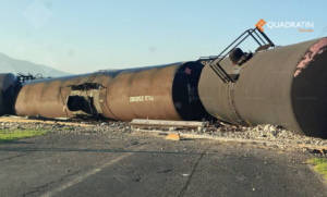 roja tren se descarrila