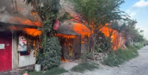 roja el incendio
