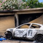 roja vehiculo calcinado en marquelia