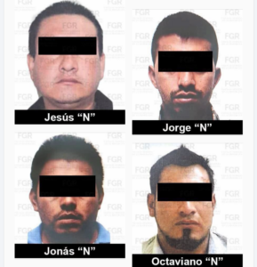 ROJA  Jesús, Jonás Jorge y Octaviano N