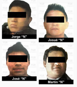 roja José, Jorge, Josué y Martín N
